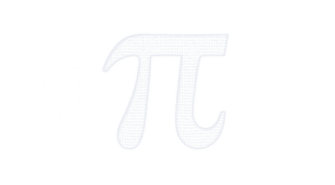 π — rendered from its own digits